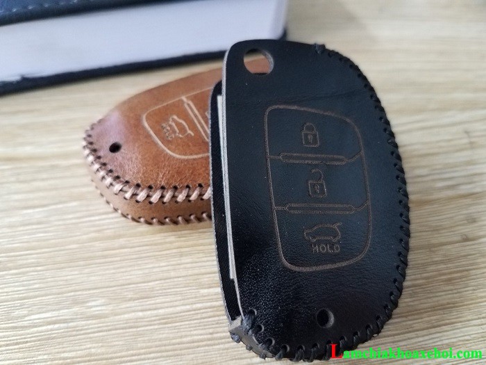 Bao da chìa khóa ô tô Hyundai i10 gập
