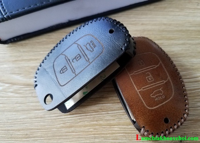 Bao da chìa khóa ô tô Hyundai i10 gập