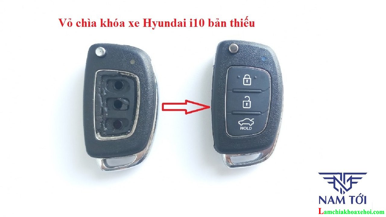 cách thay vỏ chìa khóa xe Hyundai I10, I20, Elantra, Tucson, Sonata
