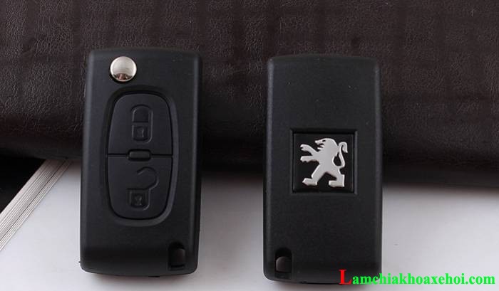 vỏ chìa khóa xe peugeot 2 nút