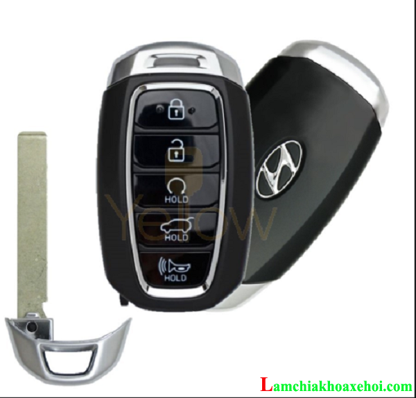 nút hold trên chìa khóa ô tô Hyundai